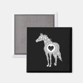 Reitgeschenk für Pferde Magnet (Vorderseite/Rückseite)
