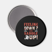 Reitgeschenk | Gefühl nach oben Magnet (Vorderseite/Rückseite)