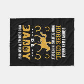 Reitgeschenk | Hinter jedem großen Pferdchen Fleecedecke (Vorderseite (Horizontal))