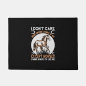 Reitgeschenk | Ich kümmere mich nur um Pferde Fußmatte (Vorderseite)