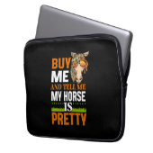 Reitgeschenk | Kaufen Sie mich und sagen Sie mir Laptopschutzhülle (Vorderseite Links)