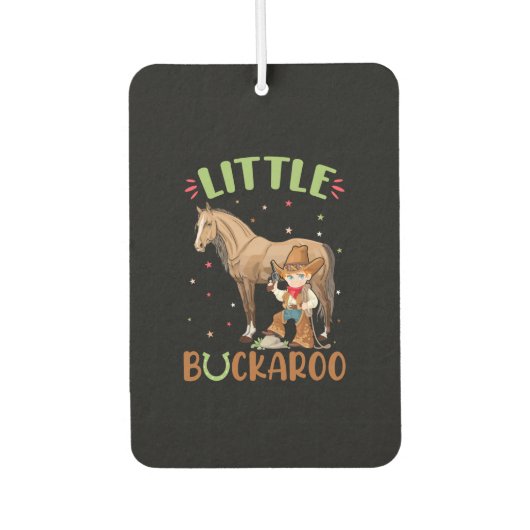 Reitgeschenk | Little Buckaroo Autolufterfrischer (Vorderseite)