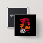 Reitgeschenk | Mehr Sorgen weniger Button (Vorne & Hinten)