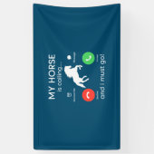Reitgeschenk | Mein Pferd ruft Banner (Vertikal)