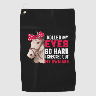 Reitgeschenk   Meine Augen so hart rollen Golfhandtuch