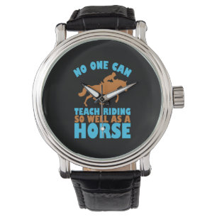 Reitgeschenk   Niemand kann das Reiten unterrichte Armbanduhr