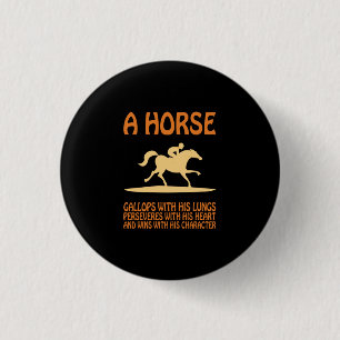 Reitgeschenk Pferdegalopp Button