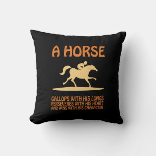 Reitgeschenk Pferdegalopp Kissen