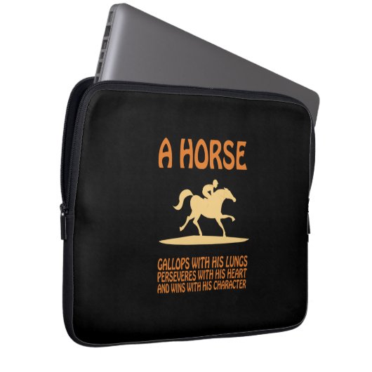 Reitgeschenk | Pferdegalopp Laptopschutzhülle (Vorne Rechts)