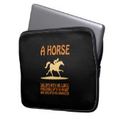 Reitgeschenk | Pferdegalopp Laptopschutzhülle (Vorderseite Links)