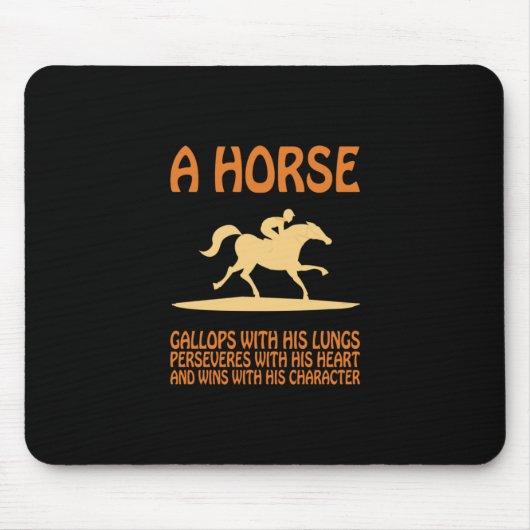 Reitgeschenk | Pferdegalopp Mousepad (Vorne)