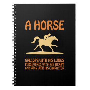 Reitgeschenk Pferdegalopp Notizblock