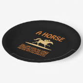 Reitgeschenk | Pferdegalopp Pappteller (Schrägansicht)