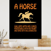 Reitgeschenk | Pferdegalopp Poster (Küche)