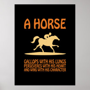 Reitgeschenk   Pferdegalopp Poster