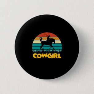 Reitgeschenk Vintag Cowgirl Button