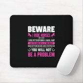 Reitgeschenk | Vorsicht bei Reisen Mousepad (Mit Mouse)