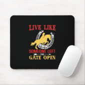 Reitgeschenk | Wie jemand Verlassen leben Mousepad (Mit Mouse)