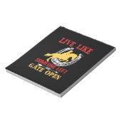 Reitgeschenk | Wie jemand Verlassen leben Notizblock (Rotiert)