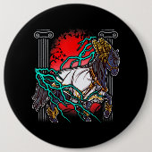 Reitgriechische Mythen Zeus Alte Götter Equine Lig Button (Vorderseite)