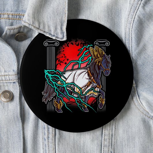 Reitgriechische Mythen Zeus Alte Götter Equine Lig Button (Beispiel)