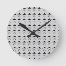 Reithelm und Reitgerte Uhr