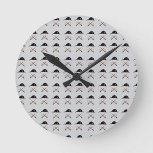 Reithelm und Reitgerte Uhr