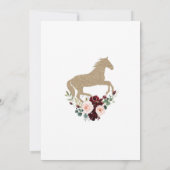 Reithochzeit speichert das Datum Einladung (Rückseite)