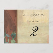 Reithoflodge Hochzeitskarte Tischnummer (Rückseite)