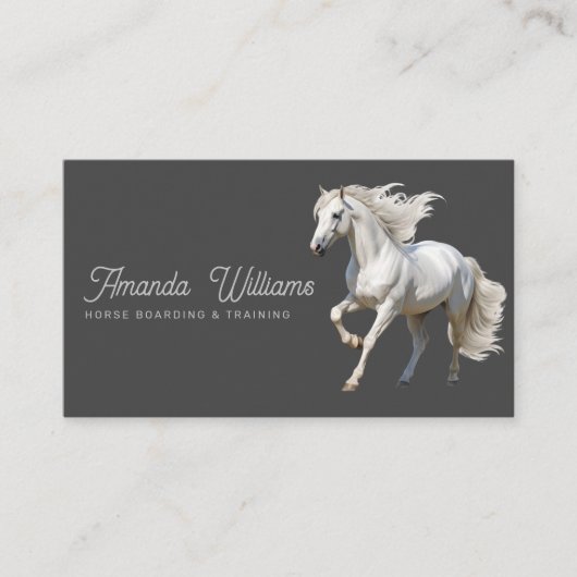 Reitkarte für das Weiße Pferd Visitenkarte (Vorderseite)