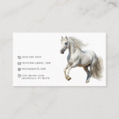 Reitkarte für das Weiße Pferd Visitenkarte (Rückseite)