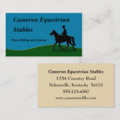 Reitkarte Visitenkarte (Vorne/Hinten)