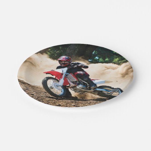 Reitkissen Pappteller (Schrägansicht)