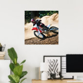 Reitkissen Poster (Heimbüro)