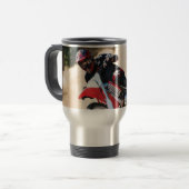 Reitkissen Reisebecher (Vorderseite Links)