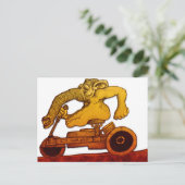 Reitkontraktion Postkarte (Stehend Vorderseite)