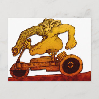 Reitkontraktion Postkarte