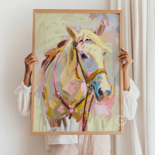 Reitkunst, Cowgirl-Dekoration, Western Ranch Poster
