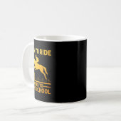 Reitkunst für Männer Reitsport Equ Kaffeetasse (Vorderseite Links)