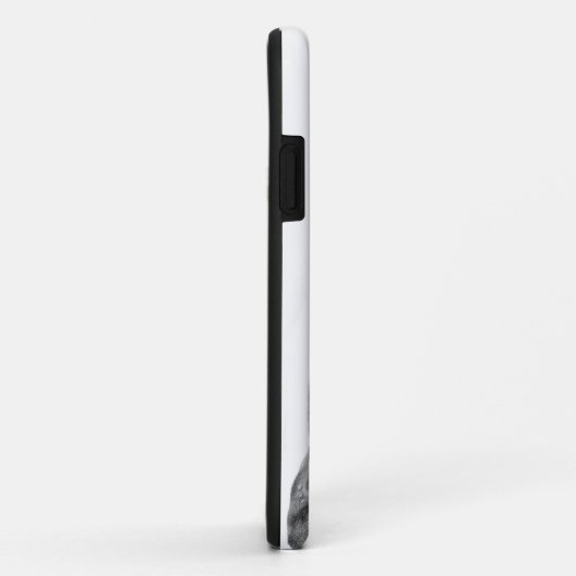 Reitkunststift zeichnend Schwarzweiß Case-Mate iPhone Hülle (Hinten/Rechts)