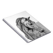 Reitkunststift zeichnend Schwarzweiß Notizblock (Rechte Seite)