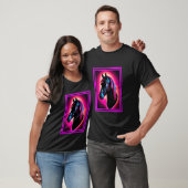 Reitlehrer mit Pferdekopf-Kunst-Thema T-Shirt (Unisex)