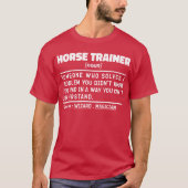Reitlehrer Noun Funny Riding Spaß T-Shirt (Vorderseite)