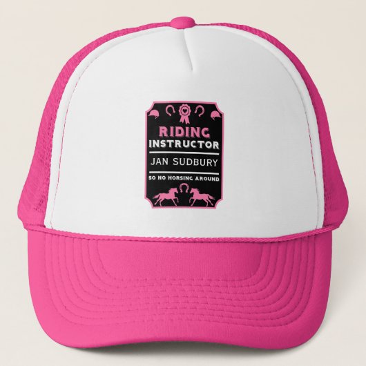 Reitlehrer Truckerkappe (Vorderseite)