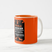 Reitlehrer Zweifarbige Tasse (VorderseiteRechts)