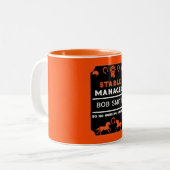 Reitlehrer Zweifarbige Tasse (Vorderseite Links)