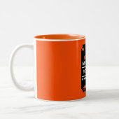 Reitlehrer Zweifarbige Tasse (Links)