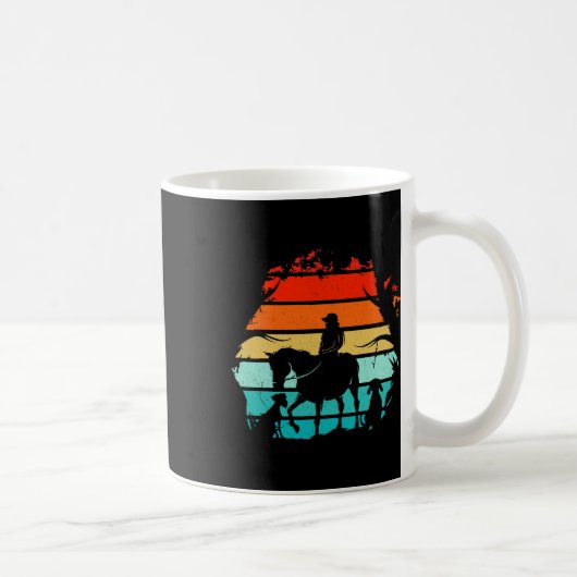Reitmädchen - Vintages Mädchen mit Hunden Kaffeetasse (Rechts)