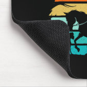 Reitmädchen - Vintages Mädchen mit Hunden Mousepad (Ecke)