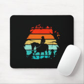 Reitmädchen - Vintages Mädchen mit Hunden Mousepad (Mit Mouse)